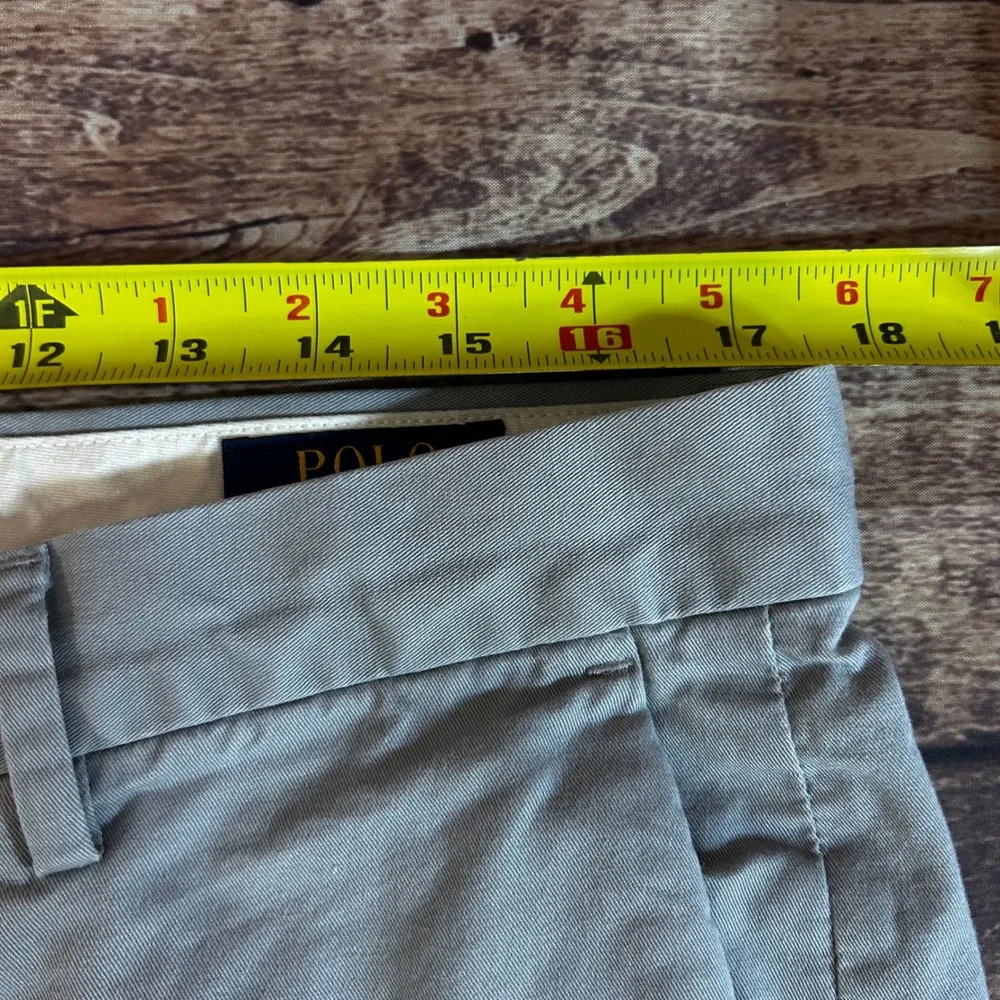 Polo Ralph Lauren Mens Stretch Classic Fit Chino Pants Light Grey 34x34 Twill